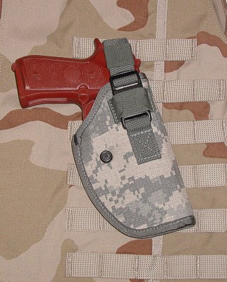 Canted MOLLE Tactical Holster - Right ACU